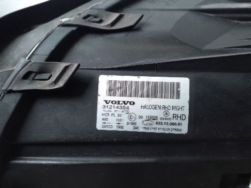 2012 VOLVO V70 MK3 DRIVERS RIGHT FRONT HEADLIGHT HEADLAMP
