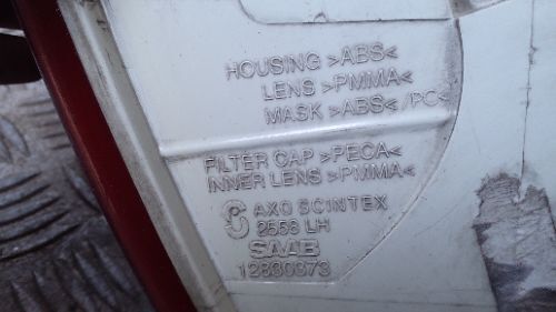 SAAB 9-3 VECTOR TID MK2 (440) 2003-2009 Rear Tail Light Left Side Outer